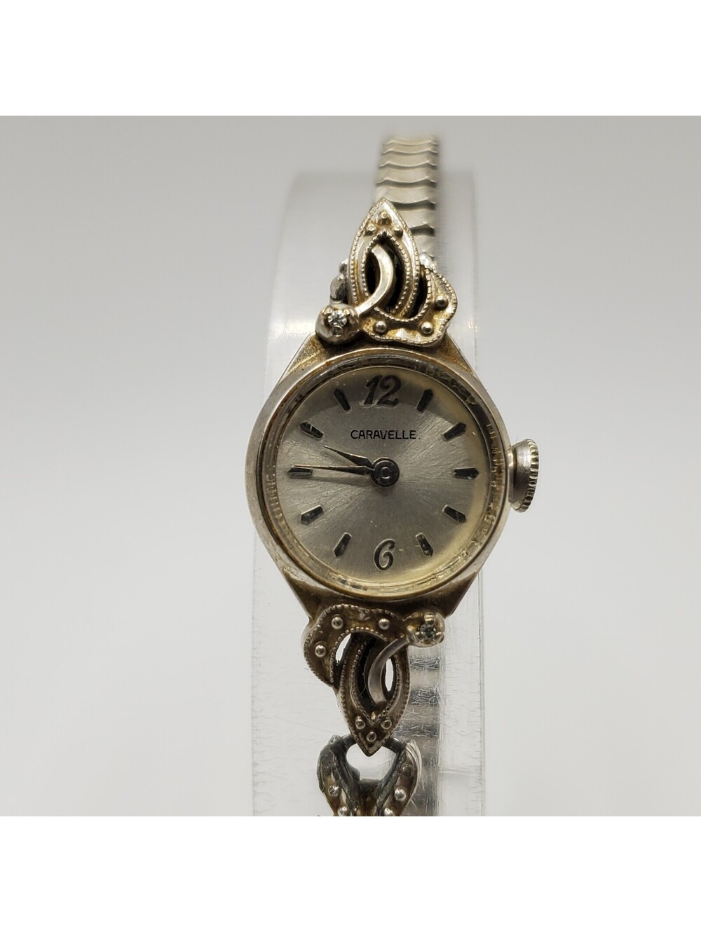 Vintage Caravelle N6 10k RGP Bezel Womens Watch For Parts Or Repair